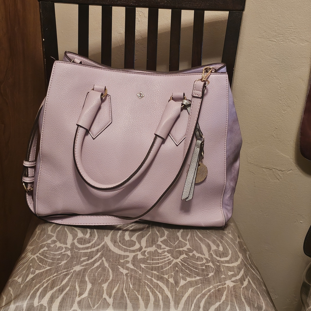 ANTONIO MELANI Light Purple Tote Bag Structured Design